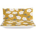 thumbnail image 3 of HAHDAXIA Flower Pattern Design Bedding Solid Comforter Set for All Seasons 3 Pieces(1 Comforter+2 Pillowcases) Soft Microfiber Bedding Set Twin(86"x70"), 3 of 7