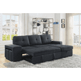 thumbnail image 2 of Lucas 97" Dark Gray Linen Sectional Sofa with Reversible Storage Chaise & 2 Stools, 2 of 7
