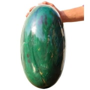 Polished Crystal Lingam Green Jade Huge 360mm / 41lbs, Shivling for Healing Stone & Spiritual Home Decor, Sacred Crystal Gift Chakra Balancing, Serene Energy Enhancer for Yoga & Reiki
