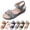 Gray, variant on Women's Hook-and-Loop Wedge Casual Sandals Open-Toe Soft Sole Non-slip Summer Comfort Footwear Green 36