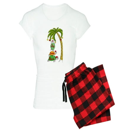 

CafePress - Hawaiian Christmas Turtles - Women s Light Pajamas