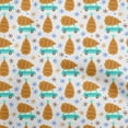 thumbnail image 1 of oneOone Cotton Jersey Orange Fabric Tree Craft Projects Decor Fabric Printed By The Yard 58 Inch Wide, 1 of 6