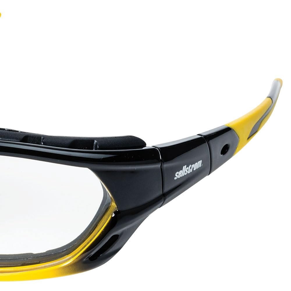Sellstrom S70002 XPS530 Safety Glasses-Indoor/Outdoor Hard Coat Yellow and Black Standard