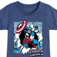 thumbnail image 3 of Marvel Captain America - Panels - Toddler and Youth Girls Fitted Short Sleeve Graphic T-shirt, 3 of 5