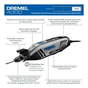 Dremel 4300-9/64 Platinum Edition Corded Rotary Tool, Variable Speed with 9 Dremel Tool Attachments, 64 Accessories, Storage Organizers & Dremel Tool Case, 1.8A/120V