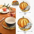 thumbnail image 3 of SKYSONIC 2 pcs Pumpkin Mouse Autumn Pot Holders Trivets, Heat Resistant Trivets,Fall Happy Thanksgiving Cotton Thread Weave Mats for Hot Pads Pans Pot Bowl Teapot, 3 of 7