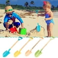 AaSFJEG Pool Toy Heavy Duty Wooden Sand Beach Shovel with & Handle Colors May Vary (Assorted