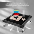 thumbnail image 4 of Beehive  Bed with Light Aluminum Plate, Sturdy Frame, Clear Measuring Marks, Fast Cooling for  Cutter Engraver, 4 of 8