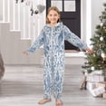 thumbnail image 6 of Soft Big Kids Onesie Pajamas Cozy Loose-Fit Jumpsuits for kids with Pockets for Christmas Lounge & Play Vintage Watercolor Floral Pattern, 6 of 8