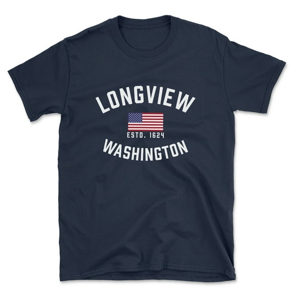 Longview Washington Patriot Men's Cotton T-Shirt