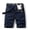 Dark Blue, variant on Jophufed Fashion Men's Pants Pocket Zipper Buttons Solid Leisure Time Tooling Shorts Cargo Pants