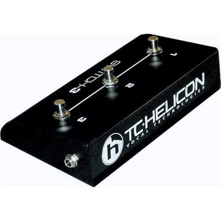 TC Helicon Helicon Switch-3 Sturdy 3-Button Accessory Pedal for Expanded Remote Control
