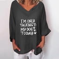 thumbnail image 1 of T-Shirt Femme Col en V Manches Courtes Imprimé, 1 of 2