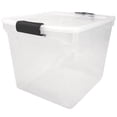 thumbnail image 2 of Homz 31 Qt Secure Latch Clear Stackable Storage Container Bin (8 Pack), 2 of 12