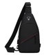 thumbnail image 2 of Bolsa de pecho para negocios – Mochila bandolera de nailon, correa ajustable, gran capacidad, compartimentos con cremallera múltiple, negra/caqui/verde, 11,8"x6,3"x2,36", bolso de hombro de viaje, 2 of 6