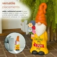 thumbnail image 6 of Alpine Corporation 24"H "To Gnome Me Is To Love Me" Indoor/Outdoor Garden Gnome Statue, Orange/Yellow, 6 of 12