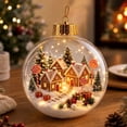 thumbnail image 5 of LED Christmas Story Hanging Ornament, 3D Lighted Holiday Pendant, Decorative Christmas Tree Accent for Mantel Window Party Seasonal Home Decor and Festive Display, E, 5 of 6