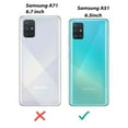 thumbnail image 2 of Value Pack + for Samsung Galaxy A51 (NOT FIT SAMSUNG A51 5G) with Tempered Glass Glitter Hard Case Hybrid Cell Phone Case Glitter Shock proof Edge Slim Bumper Scratch Cover (Teal), 2 of 4