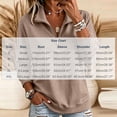 thumbnail image 2 of cocolona Half Zip Pullover Sweatshirts for Women Long Sleeve Solid Color Loose Casual Basic Sweatshirts, 2 of 7