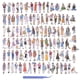 thumbnail image 1 of 101 Piezas Etiquetas Engomadas de Personas para Diario, áLbum de Recortes, Etiqueta Engomada de áLbum de Recortes de Chica de Moda Urbana para Kit de Suministros de Diario Basura, 1 of 5