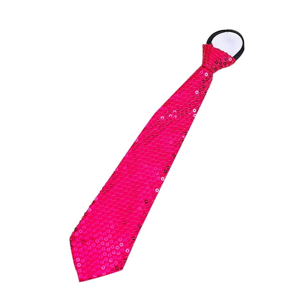 FADAACAI Mens Ties Men's and Women's Carnival Stage Accessory Sequin Adjustable Tie Ties for Men Silk Ties for Men Pink One Size Clearance!