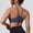 Blue, variant on Women's Sports Bra Halter Workout Sports Bra Strappy Criss Cross Back Bra Removable Padded Yoga Crop Top