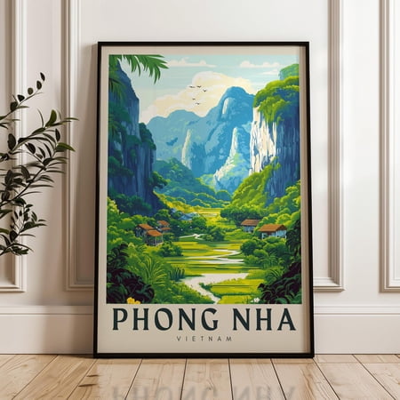 Phong Nha National Park Travel Print Vietnam Wall Art, Unframed Paper Poster 8x10in