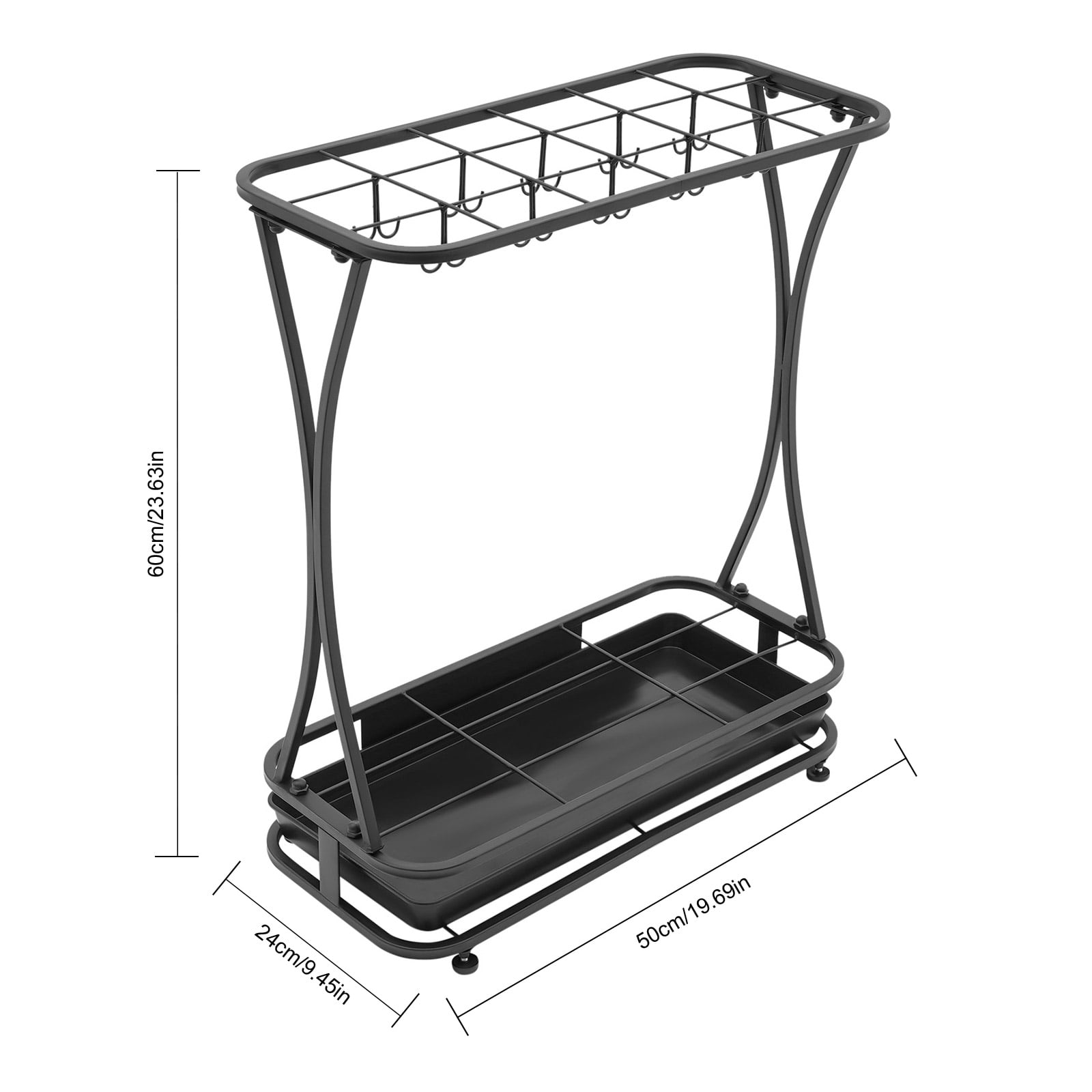 Umbrella Rack Organizer, Umbrella Holder Stand, Free Standing Umbrella Organizer