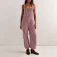 thumbnail image 5 of Sunnin Solid Color Loose Fit Lounge Jumpsuit Casual Everyday Wear, 5 of 6