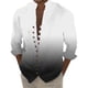 thumbnail image 1 of Camisas Hawaianas Para Hombre Camisa estampada de manga larga con botones sueltos para hombre, vacaciones junto al mar, ocio (White, L), 1 of 4