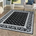 thumbnail image 4 of JONATHAN Y MODERN PERSIAN 5 x 8 Area Rug, Acanthus French Border - Black/Gray, MDP504A-5, 4 of 12