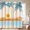 Boho Beach, variant on Beach Shower Curtain, Turquoise Ocean Palm Tree Summer Bathroom Decor 72 x 72 Inch Polyester Fabric Waterproof Bath Curtain with 12 Hooks