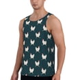 thumbnail image 2 of Lsque Funny Chicken Pattern Mens Tank Tops Muscle Athletic Quick Dry Sleeveless Workout Fitness T Shirts Beach Tank Top, Loose-fit Sleeveless Shirt for Men-4X-Large, 2 of 7