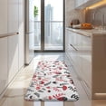 thumbnail image 4 of Colorful Mushroom Floral White Pattern Kitchen Rug Mat,Kitchen Runner Rugs Non Skid Washable,Decorative Kitchen Floor Mats for Kitchen,Sink,Laundry,17"x47.2", 4 of 7