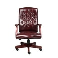 thumbnail image 6 of Boss Office Products Traditional High Back Faux Leather Tufted Executive Chair in Oxblood, 6 of 8