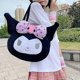 thumbnail image 4 of Kuromi Handbag, Anime Cosplay Plush Bag Cute Cartoon Figure Backpack for Girls Women, 4 of 5