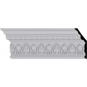 6 3/8"H x 2 1/2"P x 7"F x 94 1/2"L Kirke Crown Moulding