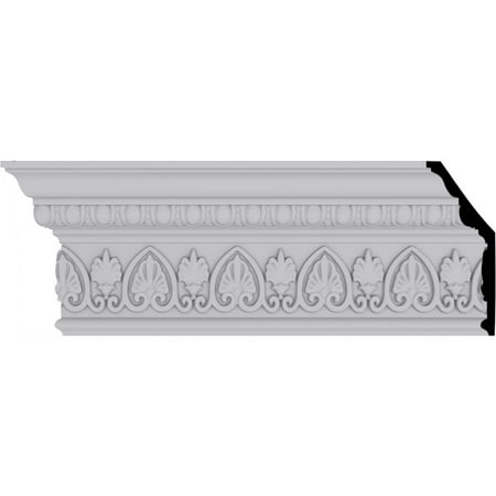 6 3/8"H x 2 1/2"P x 7"F x 94 1/2"L Kirke Crown Moulding
