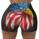 thumbnail image 2 of Fotbe Eagle Head With American Flag Shorts Sin Costuras – Shorts Deportivos de Cintura Alta para Mujer, Elásticos para Gimnasio, Yoga, Running o Ciclismo-X-Large, 2 of 8