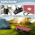 thumbnail image 4 of FICISOG Folding Camping Cots,900lbs Double Layer Oxford Strong Heavy Duty Wide Cots,with Carry Bag&mattress, 4 of 6