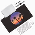 thumbnail image 2 of Large Mouse Pad, Beach Coconut Trees Non-Slip Waterproof Rubber Keyboard Office Desk Pads Mousepad, 29.5 x 15.8 inches 3mm Thick, 2 of 7