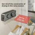 thumbnail image 5 of Retractable Twin Clothesline, Wall Mounted Stainless Steel Clothes Dryer, 6.7 ft, 5 of 8