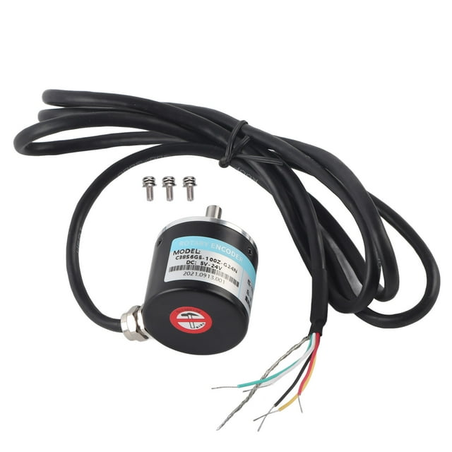 Codificador Incremental, Resistente A La Corrosión 3000-6000 Rpm 5-24V Dc 30Khz Codificador, Para Automatización De Campos De Ingeniería De Oficina Aluminio + Plástico