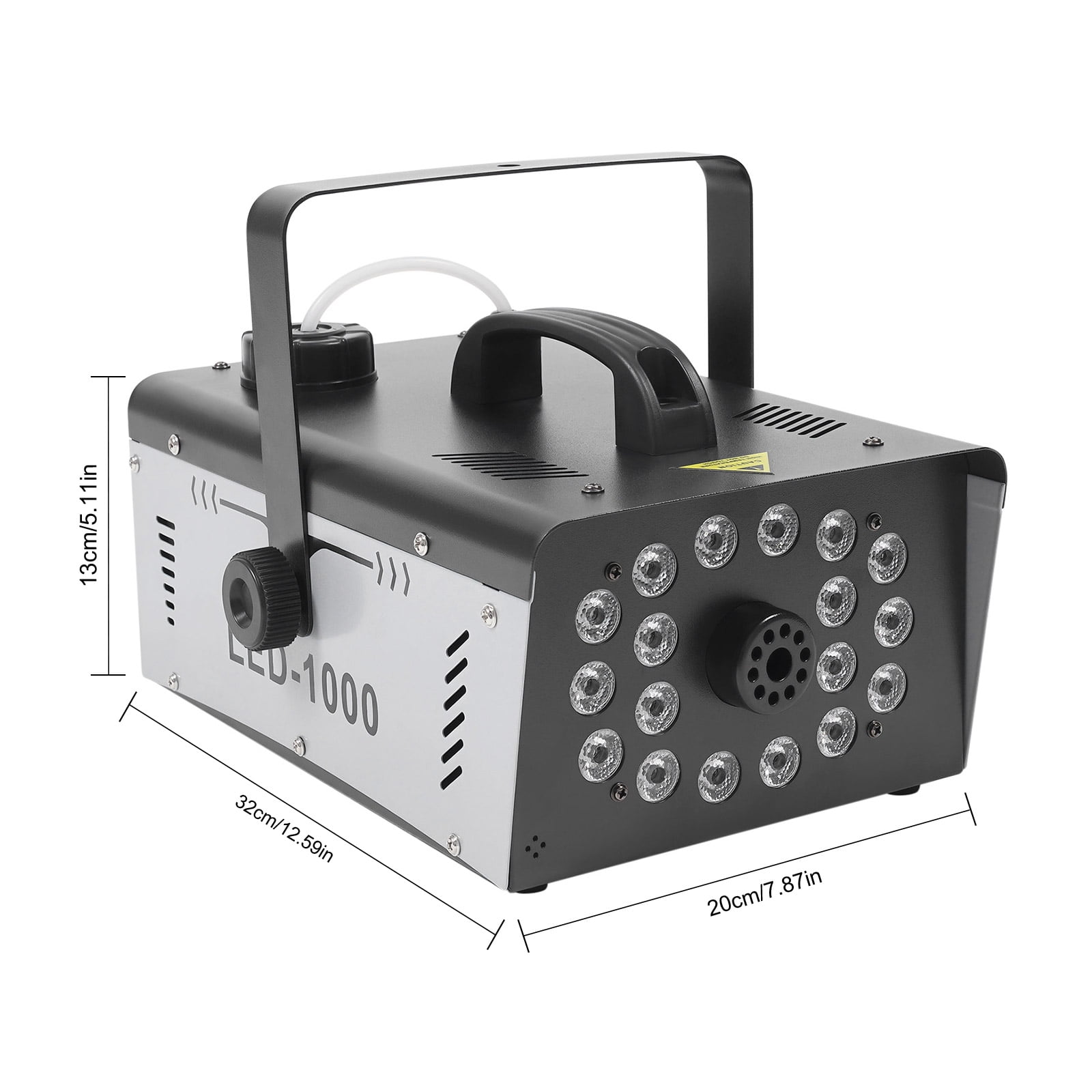 Fog Machine 1000W with 18 RGB LED Lights, Smoke Machine with Dual Remote Control (Fog + Light), 13 Colors 4 Modes, 1L Tank Fast Heat-Up, Overheat Protection for Halloween Parties, Weddings, DJ Stages