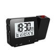 thumbnail image 1 of Projection Réveil LED Numérique Smart Calendrier Humidité Température Rétroéclairage à la Maison pour les Enfants Adultes Argent, 1 of 10