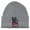 Heather Grey, variant on Gravity Threads USA Peace V Patch Cuffed Beanie - Hot Pink