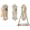 Rustic White, variant on Comfify Cast Iron Door Knob Coat Hooks, Rustic White, Set of 3, 7.9 in H