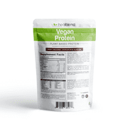 Healblend Organic Vegan Protein Powder - Plant Based Pea Protein Isolate Gluten-Free, Non-GMO, Erythritol-Free, Soy-Free, Dairy-Free, Chocolate Flavor - 2-Pack - 2lb