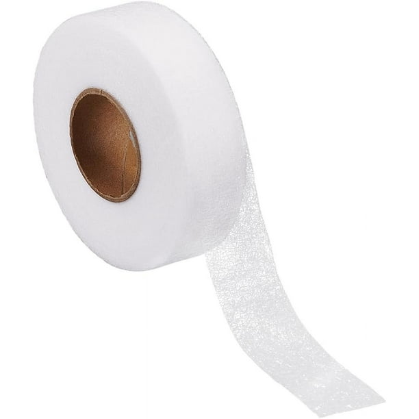 54,68 yardas de cinta termoadhesiva de 0,98 pulgadas para acolchado, cinta termoadhesiva para dobladillos, cinta adhesiva para costuras, cinta termoadhesiva transparente