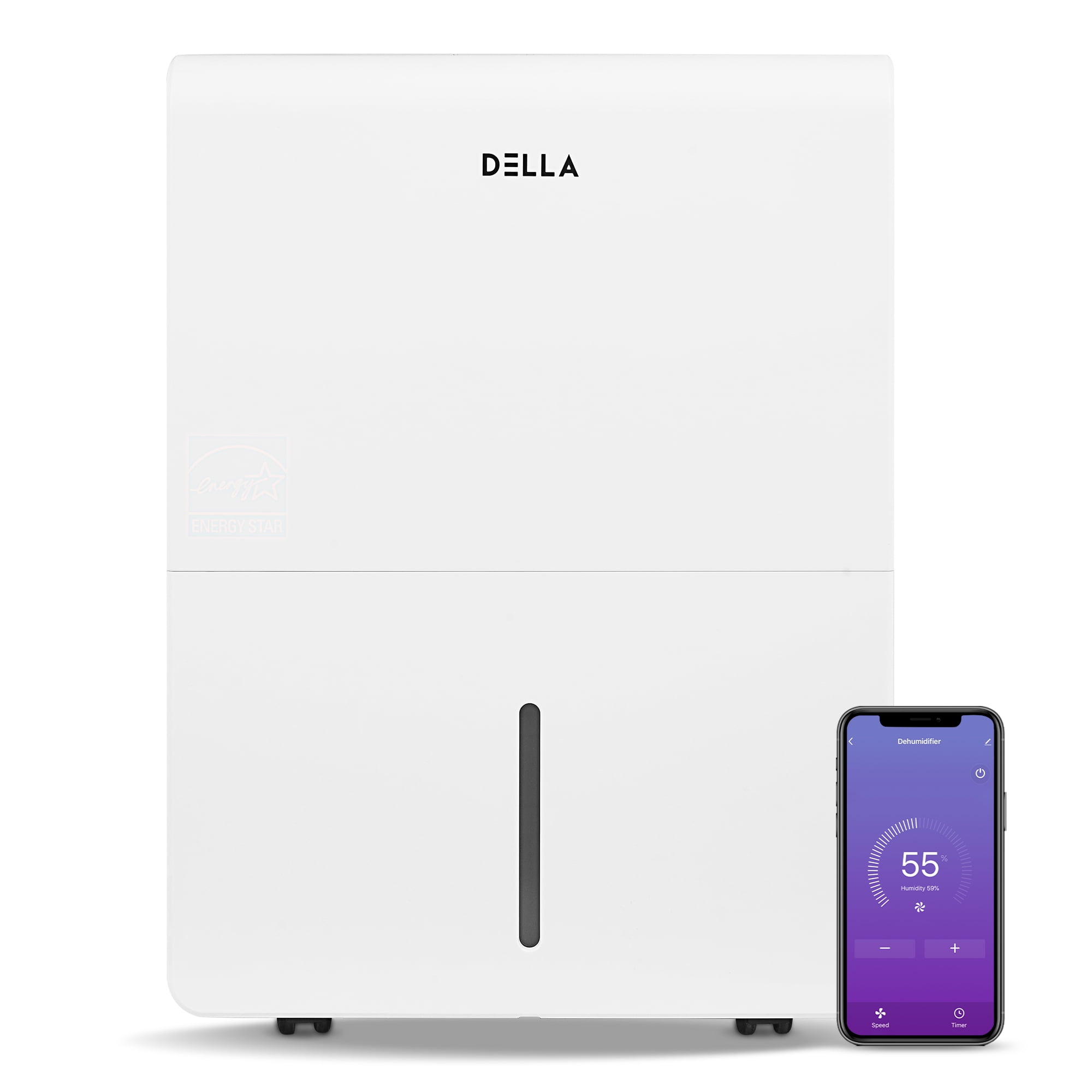 Della 3000 Sq. Ft WiFi Energy Star Dehumidifier for Home and Basement